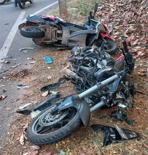 Bike collide